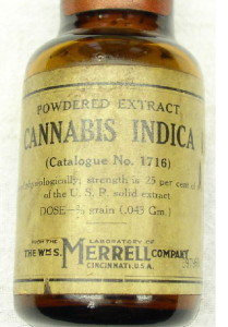 Cannabis-indica bottle